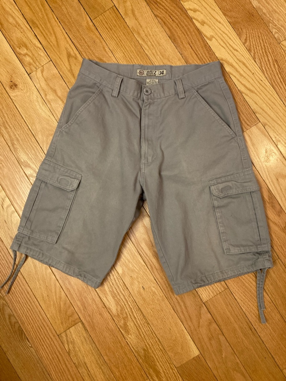 NOIZ Premium Jean Khaki Cargo Shorts